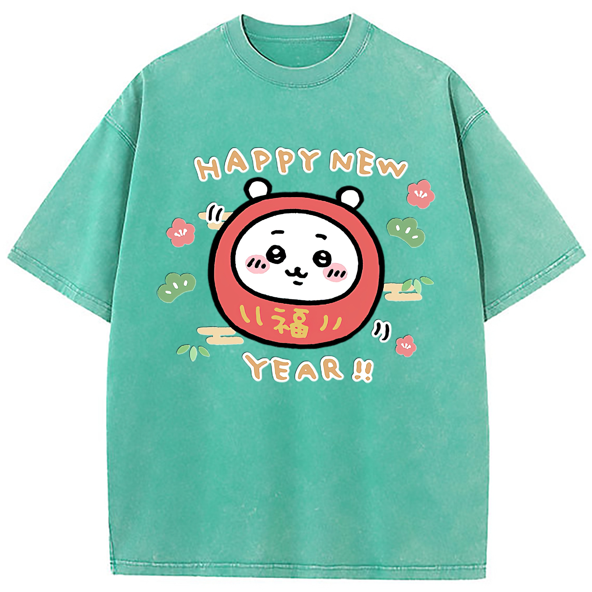 （画像用） ちいかわ ちいかわ Chii-kawa chiikawa 綿100% ヴィンテージ風 半袖Tシャツ（フロントプリント）